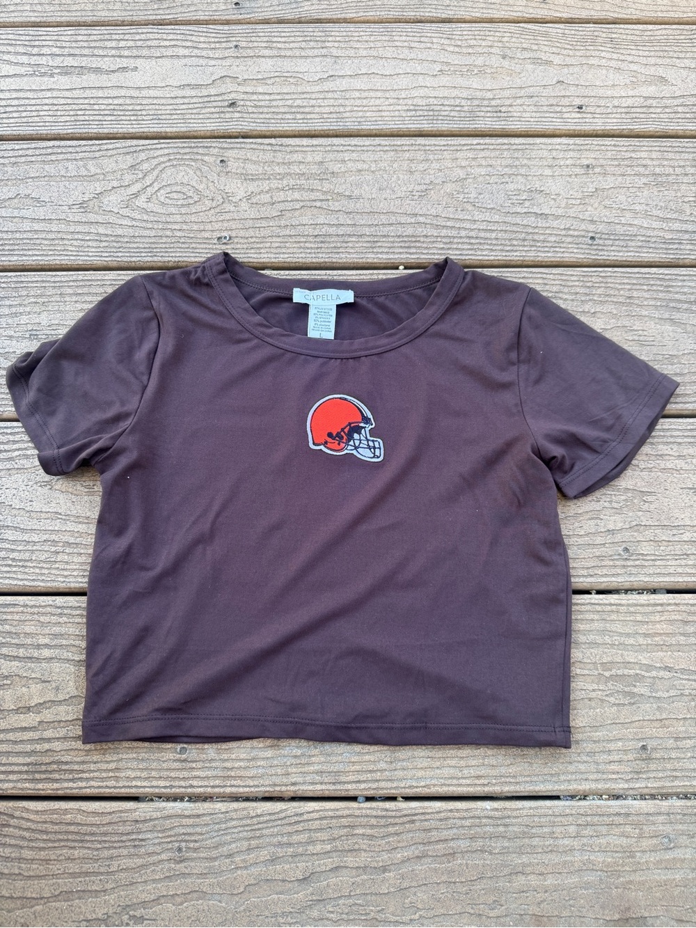 Cleveland Browns Cropped Tee NWT large